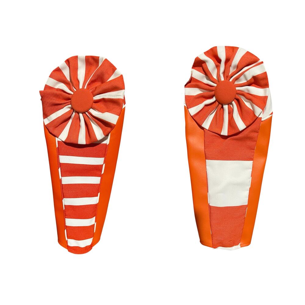 What's In Now boutique golf club head covers #1 #5 wood & driver rosette